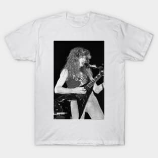 Dave Mustaine BW Photograph T-Shirt